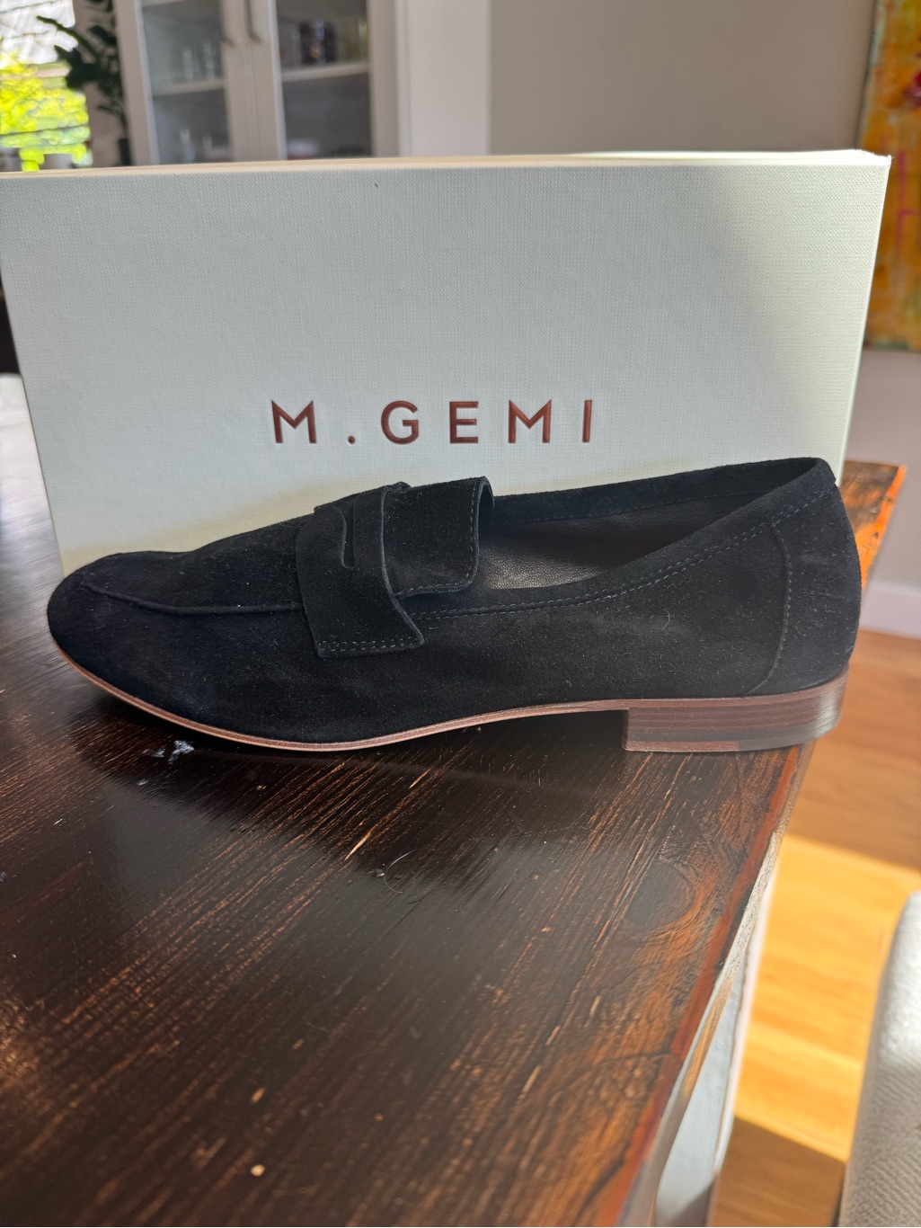 M. Gemi Black Suede The Sacca Donna